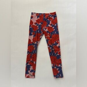 Mini Rodini Red and Blue Floral Leggings